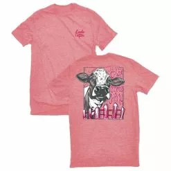 Lincoln Outfitters Ladies Till the Cows Come Home Short Sleeve T-Shirt - LO-L204-ROSE - T-Shirts