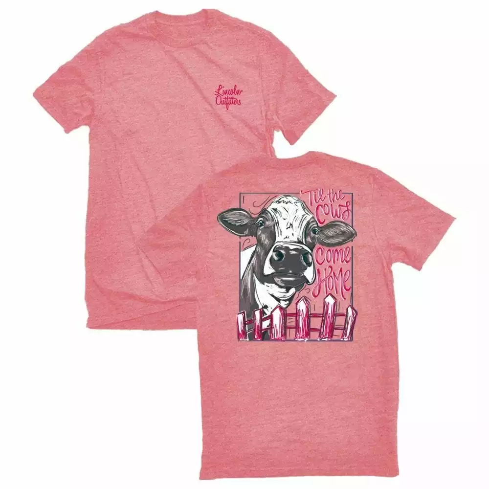 Lincoln Outfitters Ladies Till the Cows Come Home Short Sleeve T-Shirt - LO-L204-ROSE - T-Shirts 1 Lincoln Outfitters Ladies Till the Cows Come Home Short Sleeve T-Shirt - LO-L204-ROSE - T-Shirts