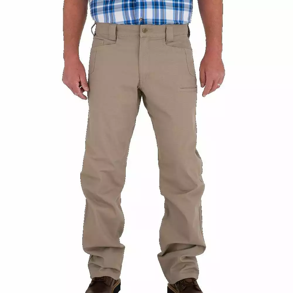 Lincoln Outfitters Men's Flex Canvas Work Pants Khaki - 100085-KH 1 Lincoln Outfitters Men's Flex Canvas Work Pants Khaki - 100085-KH