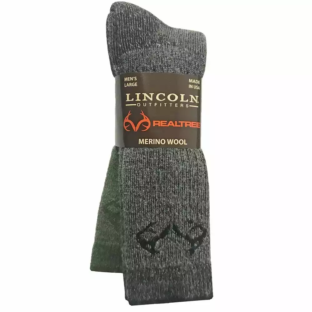 Lincoln Outfitters Men's Merino Wool Blend Boot Sock 2 Pack Black Large - RT/L2/822-BLK/GRN - Socks 1 Lincoln Outfitters Men's Merino Wool Blend Boot Sock 2 Pack Black Large - RT/L2/822-BLK/GRN - Socks