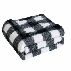 Lincoln Outfitters Black White Buffalo Check Sherpa 50 x 60 Throw - RK-SHERP-CLBF - Blankets & Bedspreads -Cheap Lincoln Outfitters Store 2483671c9e63dfdaceb4148aa9b8dbe18d587336 490930006 1