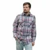 Lincoln Outfitters Men's Brawny Flannel Cloud Heather LOFB-E0400CLD - Long Sleeve Shirts