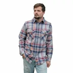 Lincoln Outfitters Men's Brawny Flannel Cloud Heather LOFB-E0400CLD - Long Sleeve Shirts