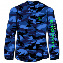 LO Youth Boy's LO Circle Long Sleeve T-Shirt Blue Camo - LOYCMM-03 - T-Shirts