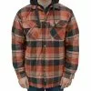 Lincoln Outfitters Men's Hooded Shirt Jacket Russet Red - LOHJ-A0417 - Jackets