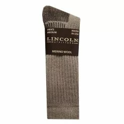 Lincoln Outfitters Men's Deluxe Merino Wool Sock Brown - L72273-BRN - Socks