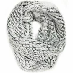 Lincoln Outfitters Women's Faux Fur Snowy Eternity Scarf White  - P22886-WHT - Women's Eternity Scarfs