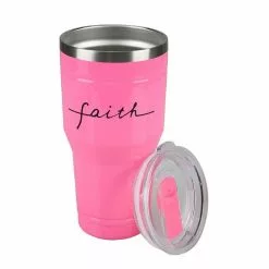 Lincoln Outfitters "Faith" 30 oz. Religious Tumbler, Pink - 89-636-0204 - Tumblers -Cheap Lincoln Outfitters Store 438f9feeaf46c14d42097e6c752ceae810537d56 32631059 3