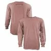 Lincoln Outfitters Men's Heavyweight Long Sleeve Pocket Graphic Tee Brick Dust Light Heather - LOLSPK-01-BDLH - Long Sleeve Shirts