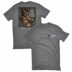 Lincoln Outfitters Men's Short Sleeve Cowboy Boots T-Shirt Graphite Heather - LO-132GH - T-Shirts