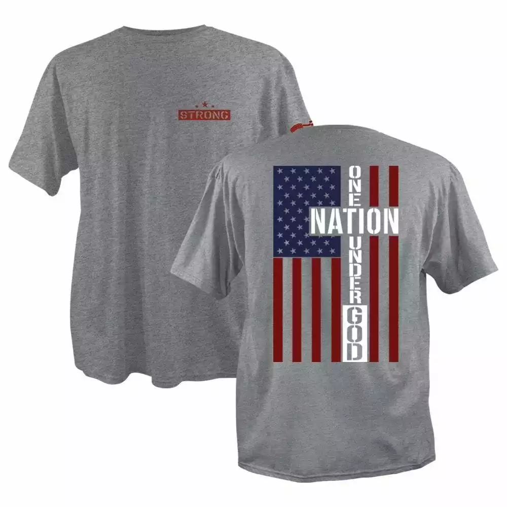 Lincoln Outfitters Men's One Nation Under God Short Sleeve T-Shirt - SG-77 - T-Shirts 1 Lincoln Outfitters Men's One Nation Under God Short Sleeve T-Shirt - SG-77 - T-Shirts