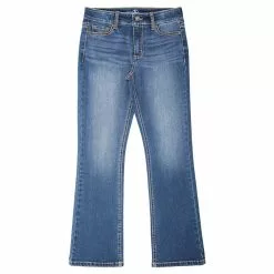 Lincoln Outfitters Girl's 5-Pocket Stretch Denim Bootcut Jean - LOG7270MW - Jeans
