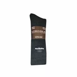 Lincoln Outfitters Men's Non-Binding Ultra-Dri Crew Sock 2 Pack Black - L2/923-BL - Socks