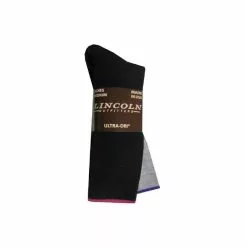 Lincoln Outfitters Ladies Ultra-Dri Everyday Boot Sock 2 Pack - Black and Grey / Size Medium L2/423-B/G-M - Socks Women's