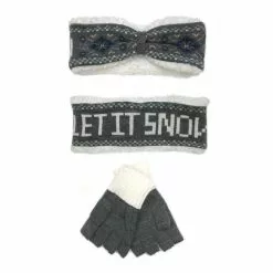 Lincoln Outfitters Women's Warm Hearted Headband and Glove Set Mint - P11710-MNT - Winter Headband and Glove Set