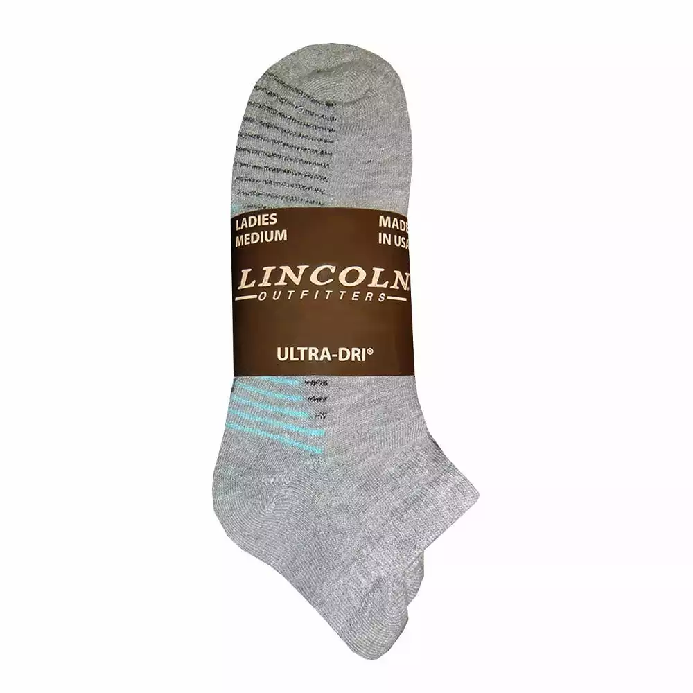 Lincoln Outfitters Women's Ultra-Dri No-Show Sock 3 Pack Grey - L3/72036-G - Socks Women's 1 Lincoln Outfitters Women's Ultra-Dri No-Show Sock 3 Pack Grey - L3/72036-G - Socks Women's