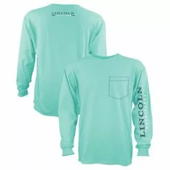 Lincoln Outfitters Men's Heavyweight Long Sleeve Pocket Graphic Tee Beach Glass- LOLSPK-01-BG - Long Sleeve Shirts