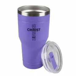 Lincoln Outfitters "All Things Through Christ" 30 oz. Religious Tumbler, Purple - 89-641-0204 - Tumblers -Cheap Lincoln Outfitters Store 663287f6261c1c14765782479f3fdd132024a57f 32631064 3