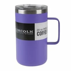 Lincoln Outfitters 20 Oz. Coffee Mug Purple 87-964-0204 - Water Bottles & Hydration