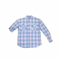 Lincoln Outfitters Men's Long Sleeve Plaid Shirt Blue/Red - G4359-BLURED - Long Sleeve Shirts