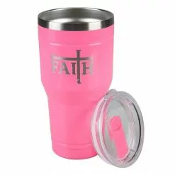 Lincoln Outfitters "Faith" 30 oz. Religious Tumbler, Pink - 89-638-0204 - Tumblers -Cheap Lincoln Outfitters Store 818b688e4bbc6b040a0d1823c87fc0d5498db423 32631061 3
