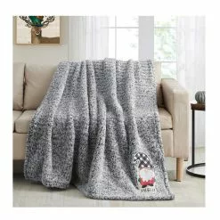 Lincoln Outfitters Holiday Gnome Backprinted Teddy Sherpa 50 x 60 Throw with printed Patch applique - RK-TEDAP-HOL - Blankets & Bedspreads -Cheap Lincoln Outfitters Store 87ecdad688f6d3d617f89b12d79bfa68dff900e4 490930010 1