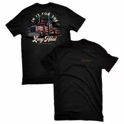 Lincoln Outfitters Men's Tractor Trailer Short Sleeve T-Shirt - LO-111-BLK - T-Shirts