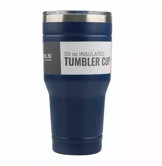 Lincoln Outfitters 30oz. Stainless Steel Dark Blue Tumbler 30LO289 - Camp Kitchen 1 Lincoln Outfitters 30oz. Stainless Steel Dark Blue Tumbler 30LO289 - Camp Kitchen
