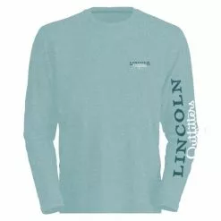 Lincoln Outfitters Ladie's Long Sleeve Logo Shirt, Aquifer Light Heather - LO-LLS708-ALB - Long Sleeve Shirts Women's