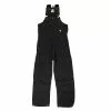 Lincoln Outfitters Men's Washed Insulated Bib Overall Black - RLB377BK - Overalls