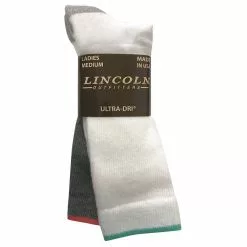 Lincoln Outfitters Women's Ultra-Dri Crew Sock 2 Pack - L2/423-W/G - Socks Women's