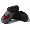 Lincoln Outfitters Women's Faux Wool Scuff with Novelty Applique, Gray - 60983 - Women's Slippers