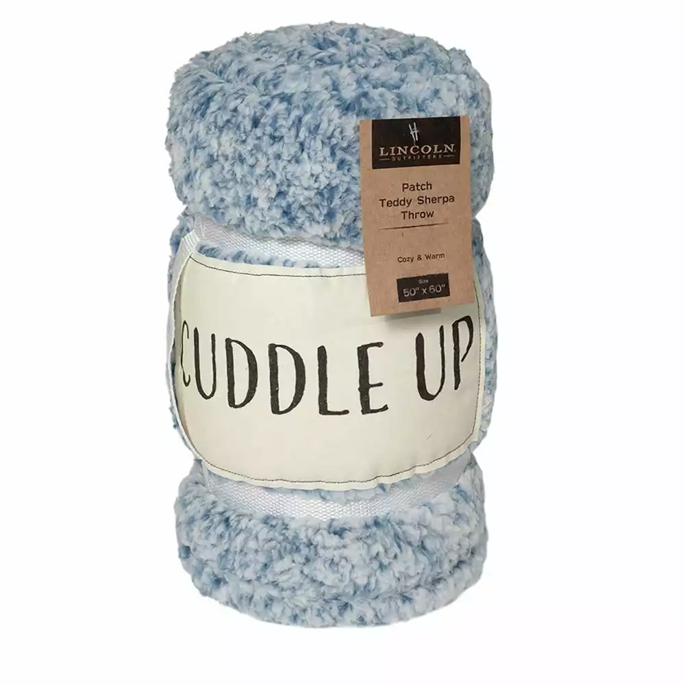 Lincoln Outfitters Cuddle Up Patch Sherpa 50 x 60 Throw - RK-TEDAP-CUD - Blankets & Bedspreads 1 Lincoln Outfitters Cuddle Up Patch Sherpa 50 x 60 Throw - RK-TEDAP-CUD - Blankets & Bedspreads