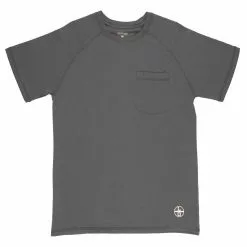 Lincoln Outfitter's Short Sleeve Performance Tee Grey - RK2SLA - T-Shirts