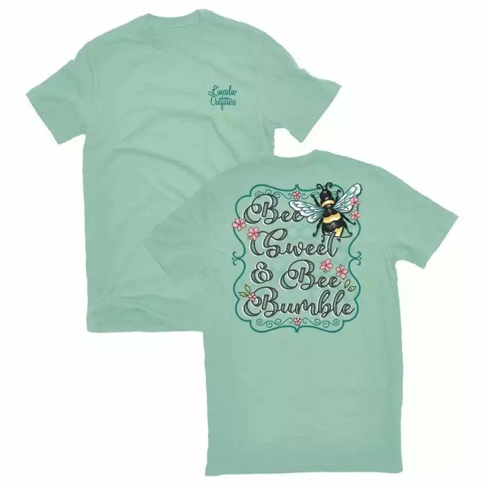 Lincoln Outfitters Ladies Bee Sweet and Bee Bumble Short Sleeve T-Shirt - LO-L206 - T-Shirts 1 Lincoln Outfitters Ladies Bee Sweet and Bee Bumble Short Sleeve T-Shirt - LO-L206 - T-Shirts