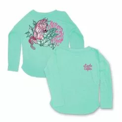 Lincoln Outfitters Girls' Be A Unicorn Long Sleeve T-Shirt Loyls-06 - Shirts