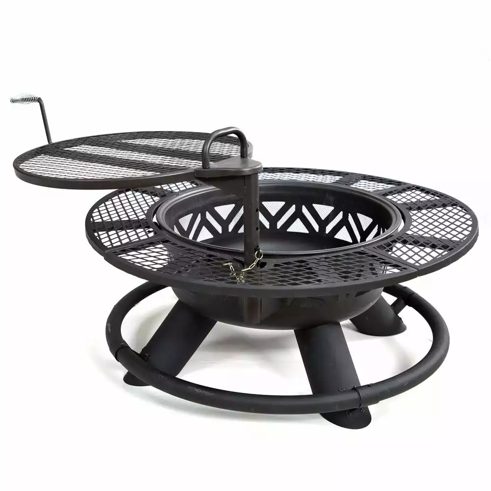 Lincoln Outfitters Steel Fire Pit with BBQ Grate - 90-165-0204 - Fire Pits & Heaters 7 Lincoln Outfitters Steel Fire Pit with BBQ Grate - 90-165-0204 - Fire Pits & Heaters - Image 7