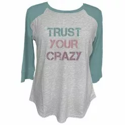 Lincoln Outfitters Ladies Long Sleeve Trust Your Crazy Aquifer T-Shirt - LO-LFW-06 - Long Sleeve Shirts Women's