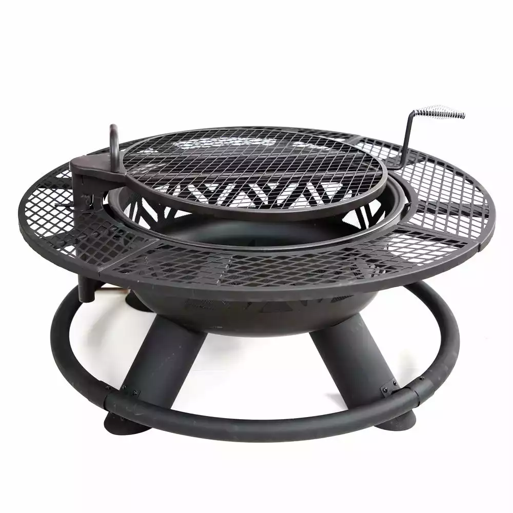 Lincoln Outfitters Steel Fire Pit with BBQ Grate - 90-165-0204 - Fire Pits & Heaters 5 Lincoln Outfitters Steel Fire Pit with BBQ Grate - 90-165-0204 - Fire Pits & Heaters - Image 5