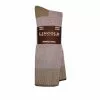 Lincoln Outfitters Men's Merino Wool Blend Marl Boot Sock 2 Pack Tan Large - L2/72516-COY-L - Socks