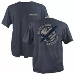 Lincoln Outfitters Strong Men's Bacon and Freedom Short Sleeve T-Shirt - SG-91 - T-Shirts