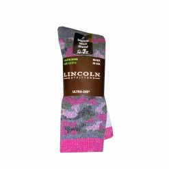 Lincoln Outfitters Girl's Merino Wool Blend Boot Sock 2 Pack Camo - L2/8857-C/PK - Socks