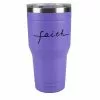 Lincoln Outfitters "Faith" 30 oz. Religious Tumbler, Purple - 89-640-0204 - Tumblers