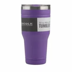 Lincoln Outfitters 30oz. Stainless Steel Purple Tumbler - 30LO183838 - Camp Kitchen
