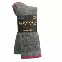 Lincoln Outfitters Ladies Full Cushion Marl Boot Sock 2 Pack Assorted - RT/L2/72293-ASST-M - Socks Women's