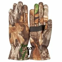 Lincoln Outfitters Men's Stealth Soft Shell Hunting Glove with Berber Interior Real Tree Edge D-1414-EDG - Hunting Apparel