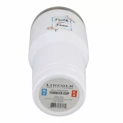Lincoln Outfitters "Faith Over Fear" 30 oz. Religious Tumbler, White - 89-643-0204 - Tumblers -Cheap Lincoln Outfitters Store d6f77873b9e97b89dd4b918602959fadeeae8415 32631066 4