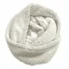 Lincoln Outfitters Women's Frosted Sherpa Eternity Scarf Light Gray - P22977-GR - Women's Eternity Scarfs