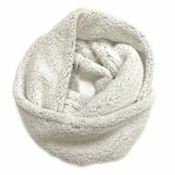 Lincoln Outfitters Women's Frosted Sherpa Eternity Scarf Light Gray - P22977-GR - Women's Eternity Scarfs