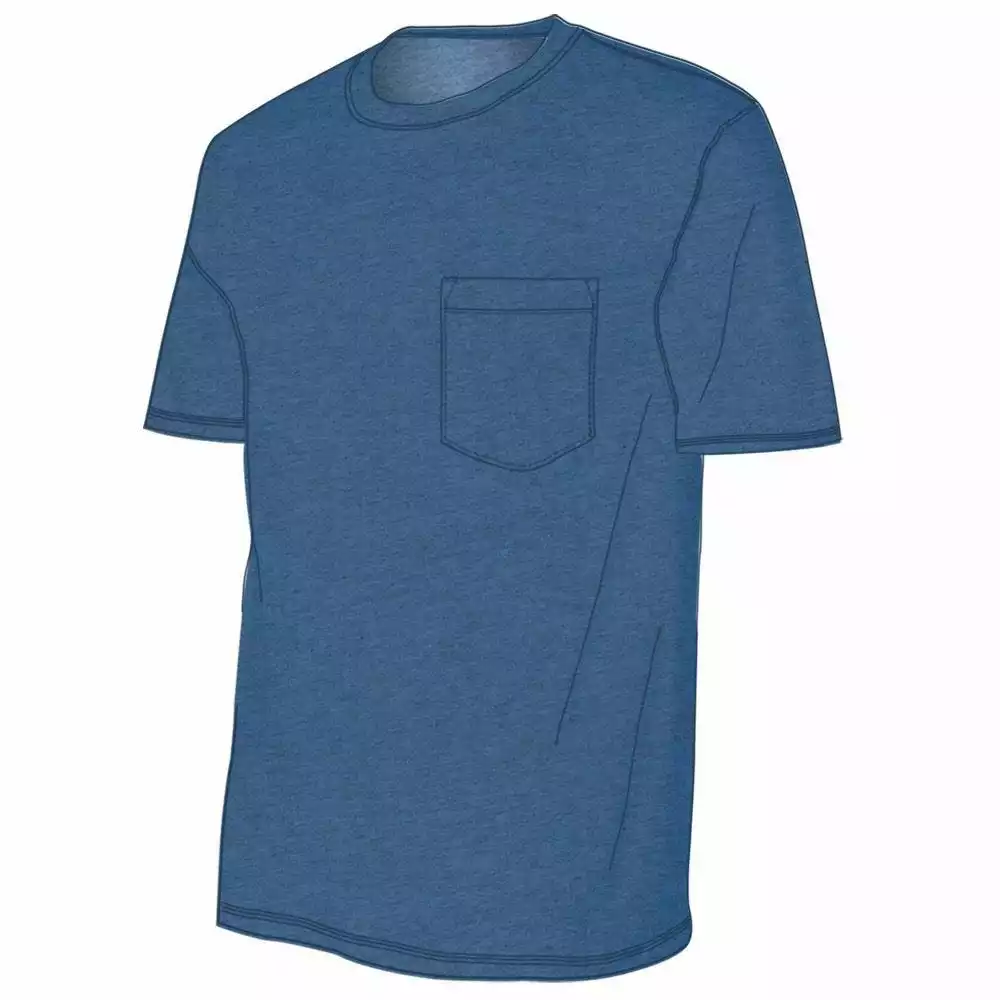 Lincoln Outfitters Men's Heavyweight Pocket T-Shirt - LOPK-01-BLU 1 Lincoln Outfitters Men's Heavyweight Pocket T-Shirt - LOPK-01-BLU